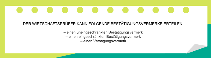 Bestätigungsvermerke