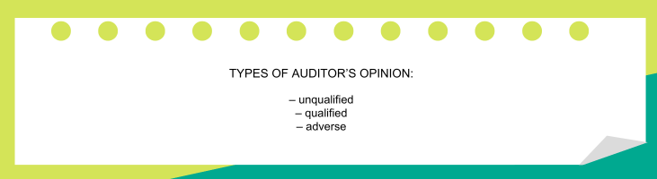 auditor’s opinion