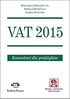 VAT 2015 Komentarz dla praktyków