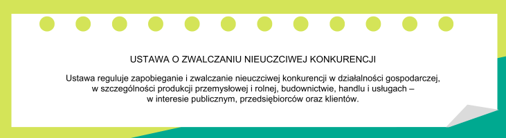 ustawa o zwalczaniu nieuczciwej konkurencji