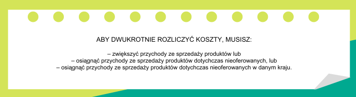 jak dwukrotnie rozliczyć koszty