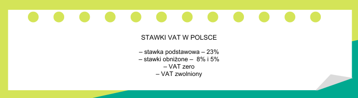 stawki VAT w Polsec